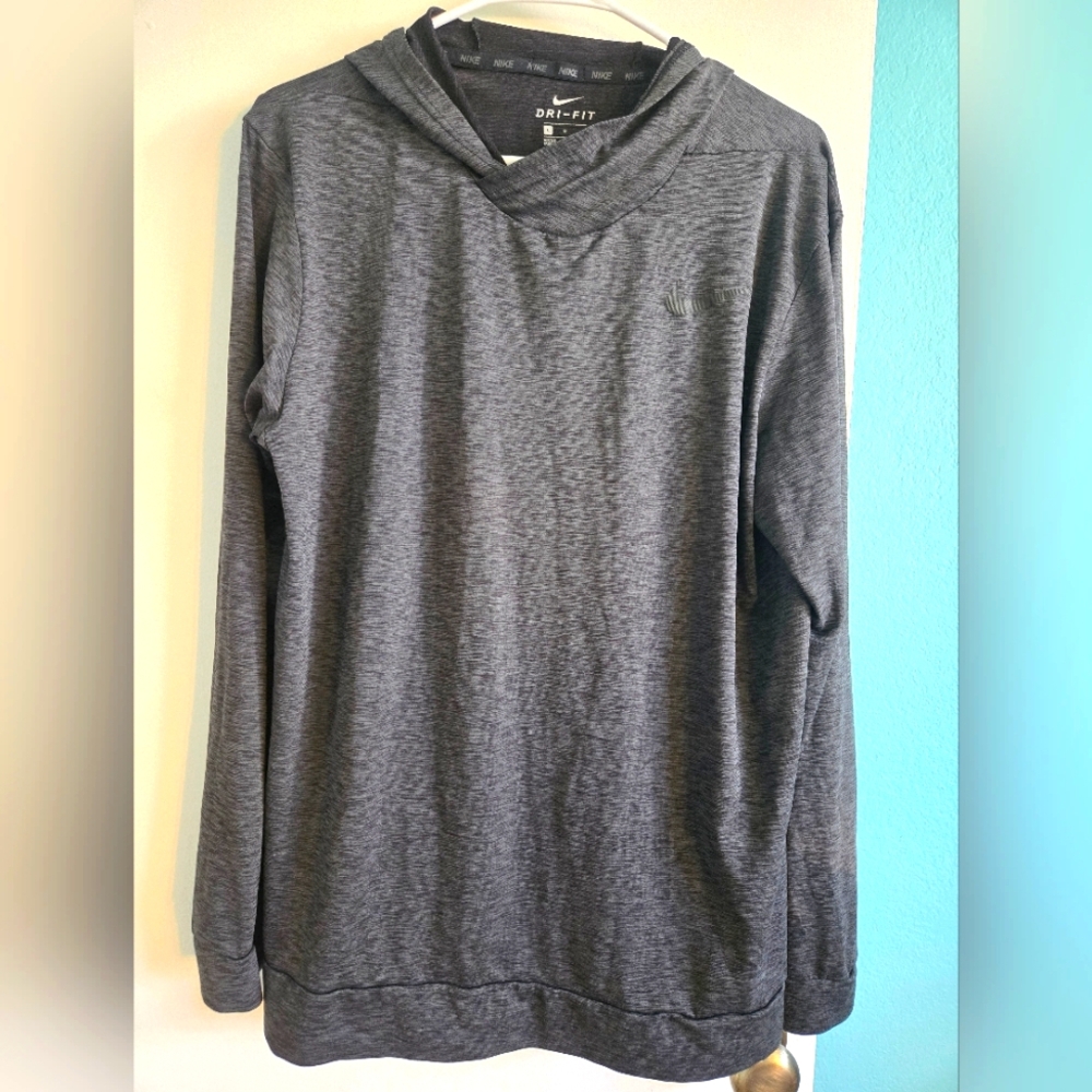 Nike Dri-FIT Athletic Gray Pullover Size Large